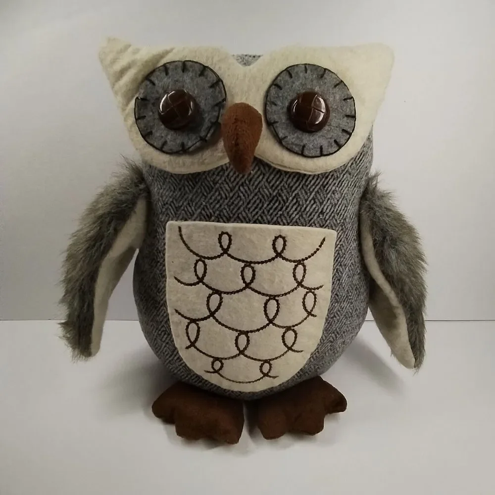 Kohl's Plush Owl Weighted Brown Autumn 10.5